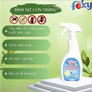 Bình xịt côn trùng Foxy , hàng hữu cơ 350ml.