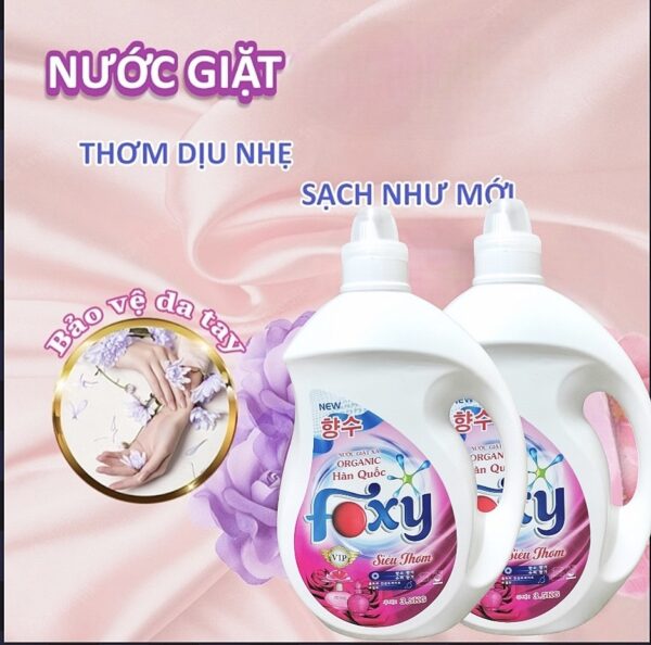 Nước giặt sinh học Foxy 3,5l hương siêu thơm