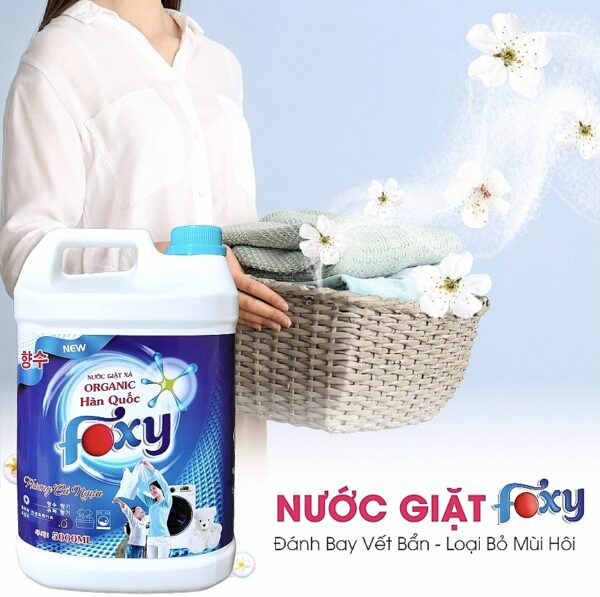 Nước giặt sinh học Foxy hương cá ngựa 5 Lít