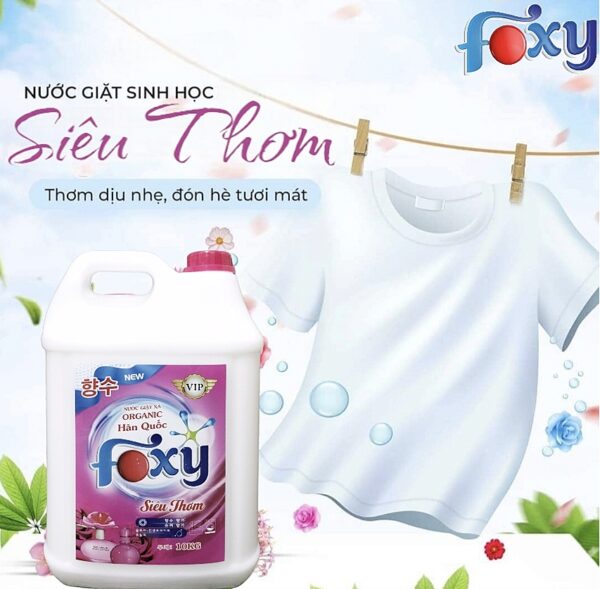 Nước giặt sinh học Foxy hương siêu thơm 10 Lít