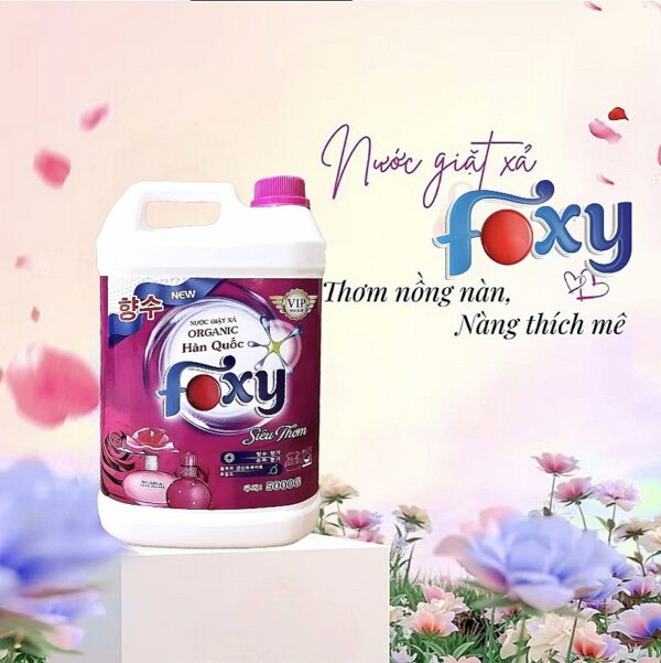 Nước giặt sinh học Foxy hương siêu thơm 5 Lít