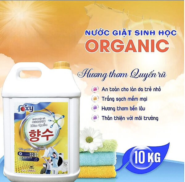 Nước giặt sinh học Foxy hương vanila 10 Lít