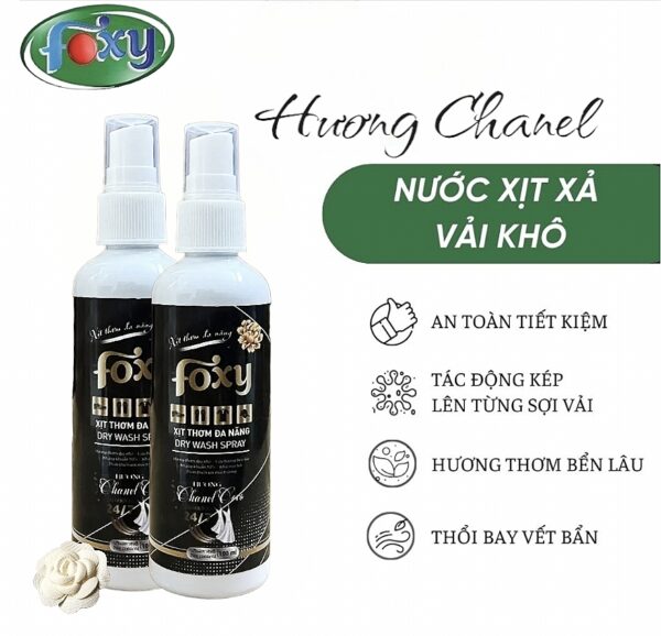 Xả vải khô ( xịt thơm đa năng Foxy ) 100ml hương nước hoa huyền bí